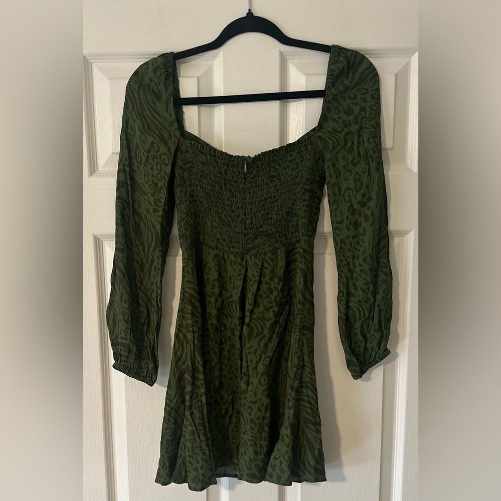 Women’s Reformation Mochi Jungle Animal Print Green Dress Party Event‎ Size 2. - Picture 10 of 10